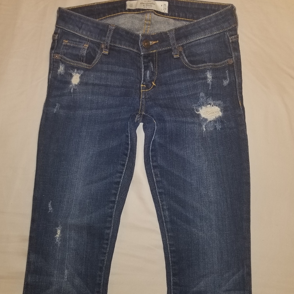 A&E Low Rise Cropped Denim Jeans - Picture 2 of 5